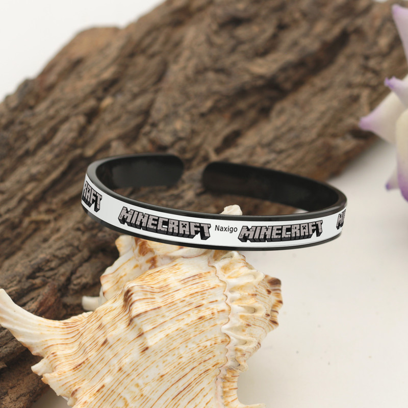 دستبند ناکسیگو مدل شب تاب طرح Minecraft کد BR7051