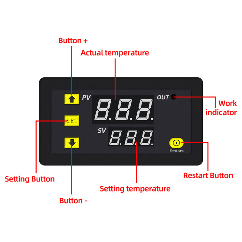 ترموستات کنترلر دما مدل W3230