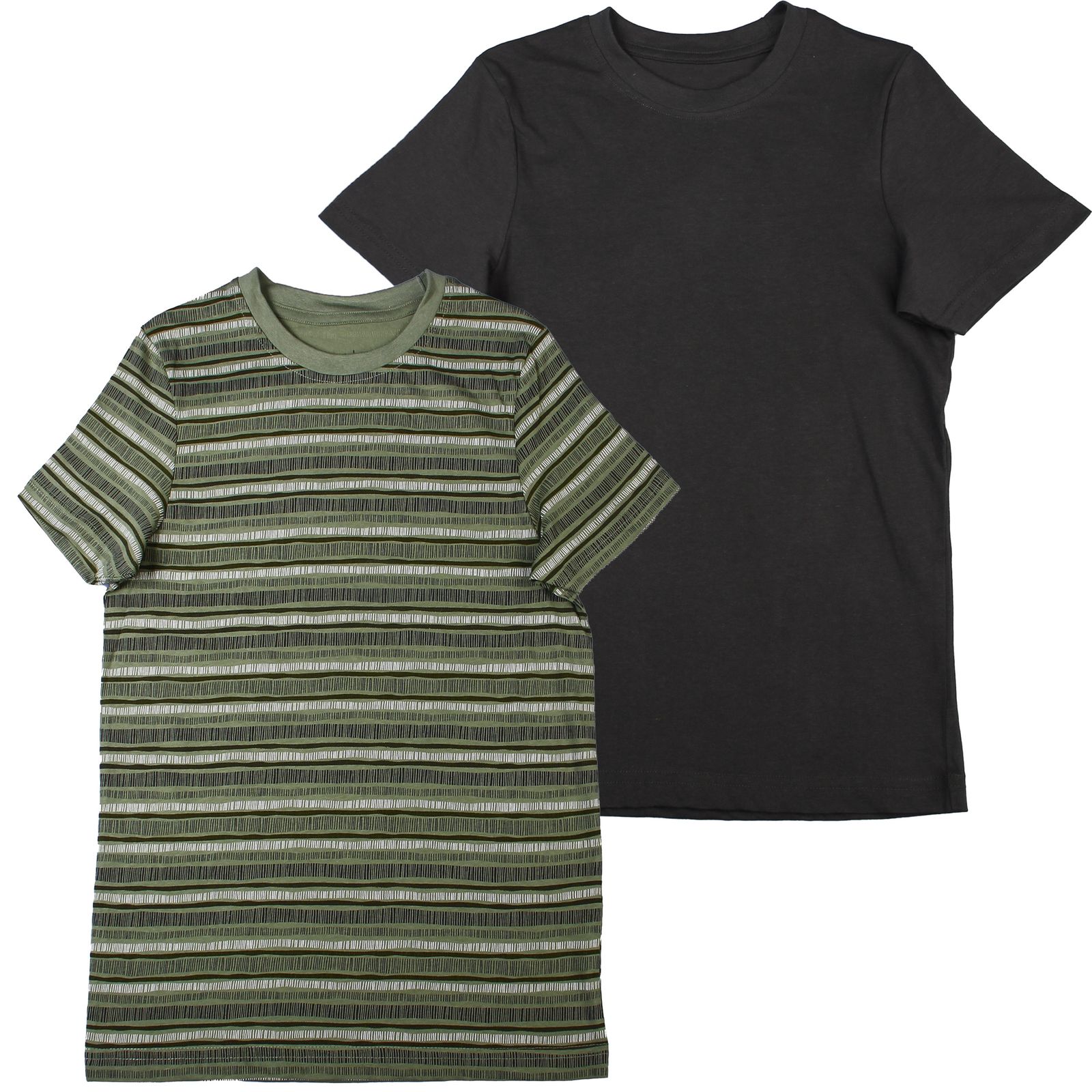 تی شرت آستین کوتاه پسرانه پیپرتس مدل stripped بسته 2 عددی -  - 1