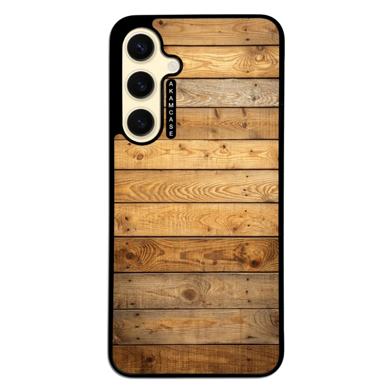 کاور آکام مدل AMC-WSGS24FE-WOOD-22 مناسب برای گوشی موبایل سامسونگ Galaxy S24 FE