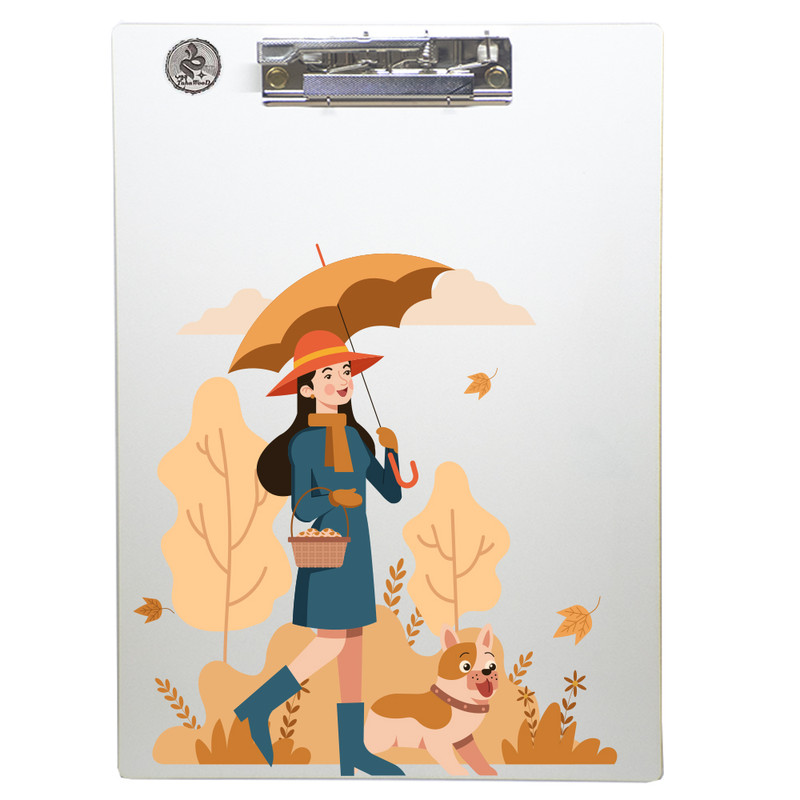 تخته شاسی طه چوب  مدل Autumn Girl01 سایز A4