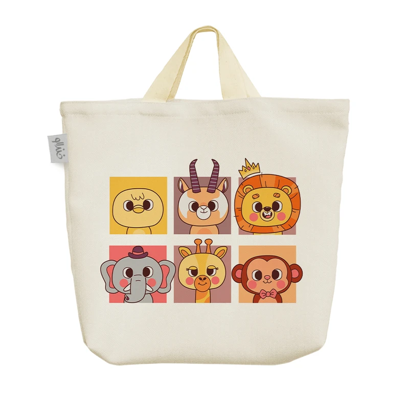 ساک خرید خندالو مدل حیوانات بامزه کد H1443