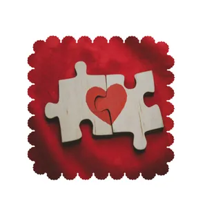   رومیزی طرح قلب  کد 8194B