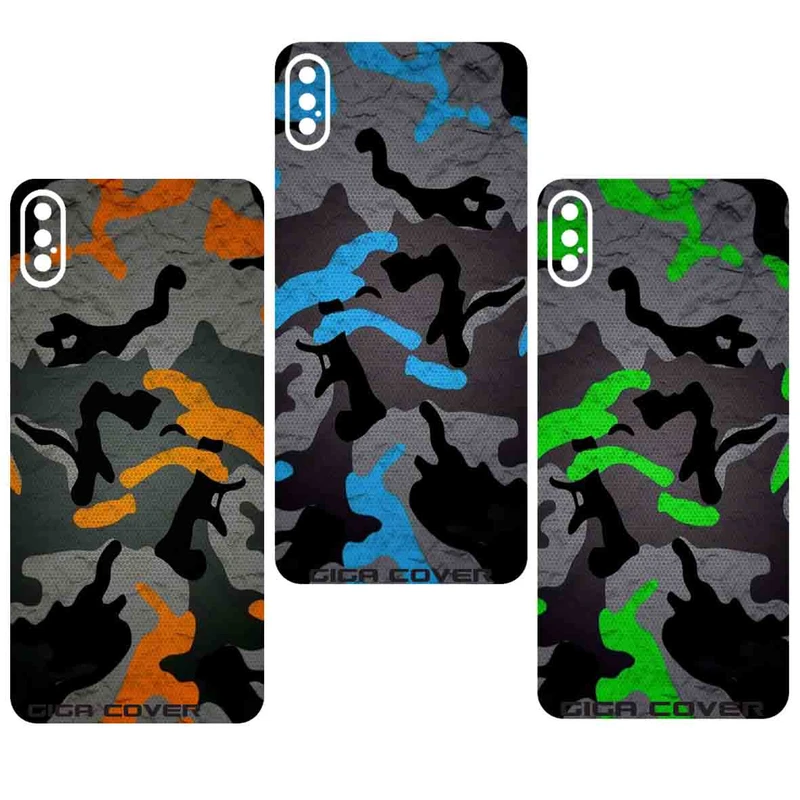 محافظ پشت گوشی گیگا کاور کد 3set army مناسب برای گوشی موبایل موبایل اپل iphone x مجموعه 3 عددی