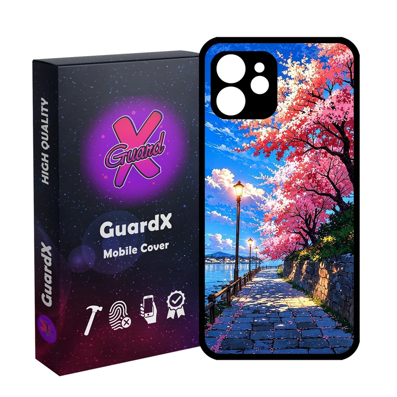 کاور گارد ایکس طرح جاده دریا مدل Glass10791 مناسب برای گوشی موبایل اپل iPhone 12