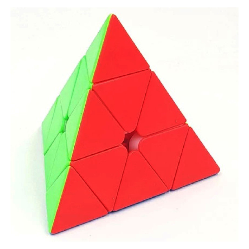 بازی فکری مدل مکعب روبیک طرح هرمی خود رنگ 3x3