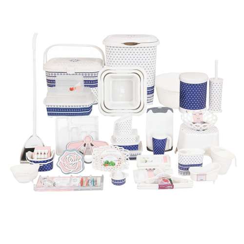 سرویس جهیزیه رز گلد مدل صوفیا مجموعه 58 عددی