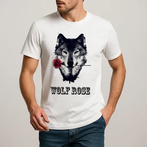 تیشرت آستین کوتاه مردانه طرح گرگ کد 0106