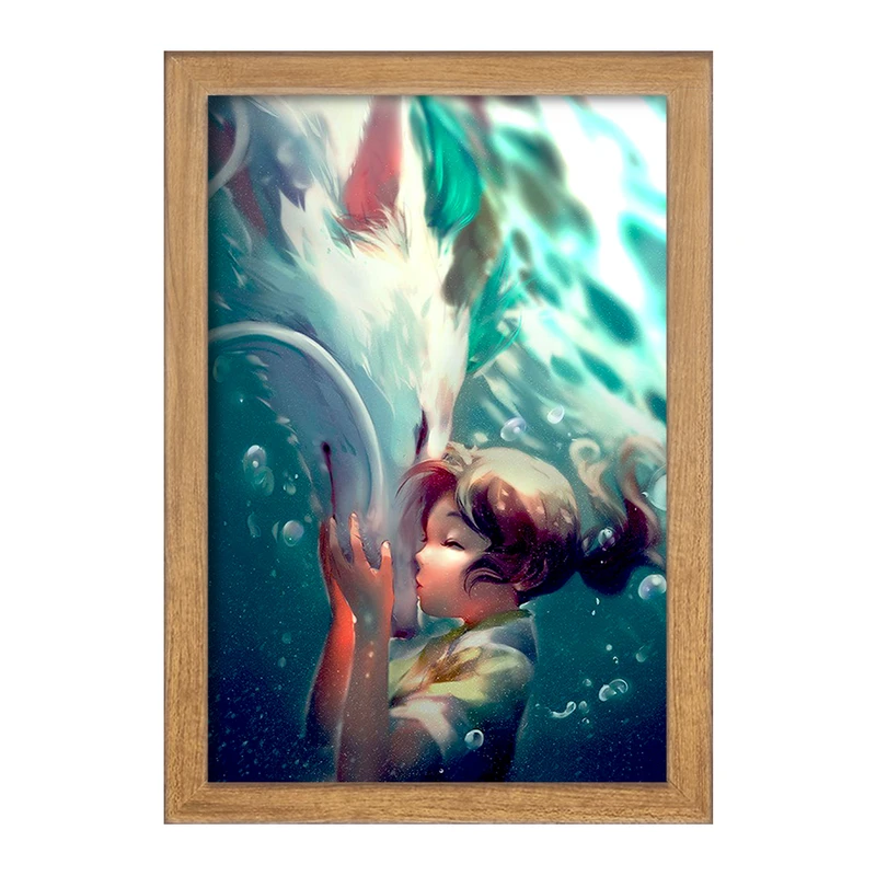 تابلو خندالو مدل چیهیرو و هاکو انیمه شهر اشباح Spirited Away  کد 12091