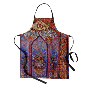 پیش بند آشپزخانه مدوپد طرح قالیچه قم محرابی گلدانی مدل C-Ghom125
