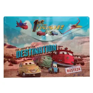 پوشه دکمه دار لیدر مدل فانتزی طرح ماشین ها