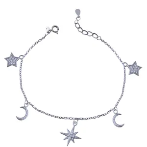   دستبند نقره زنانه بازرگانی میلادی کد DP_158