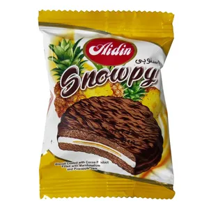 بیسکویت روکش کاکائو با مغزی آناناس اسنوپی آیدین - 22 گرم بسته 60 عددی