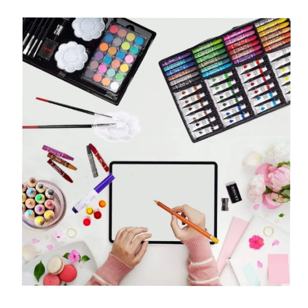 بسته رنگ‌آمیزی مدل کرومی چشمک زن بسته 145 عددی