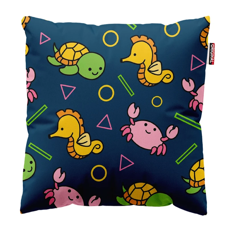  کوسن پاد آفرین طرح کارتونی بچگانه کد 5168 سایز 30*30 سانتی متر 