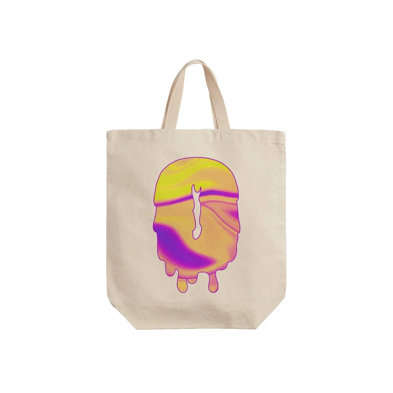 ساک خرید ترمه طراحان ایده مدل حرف O هولوگرامی کد cfp2991 - S