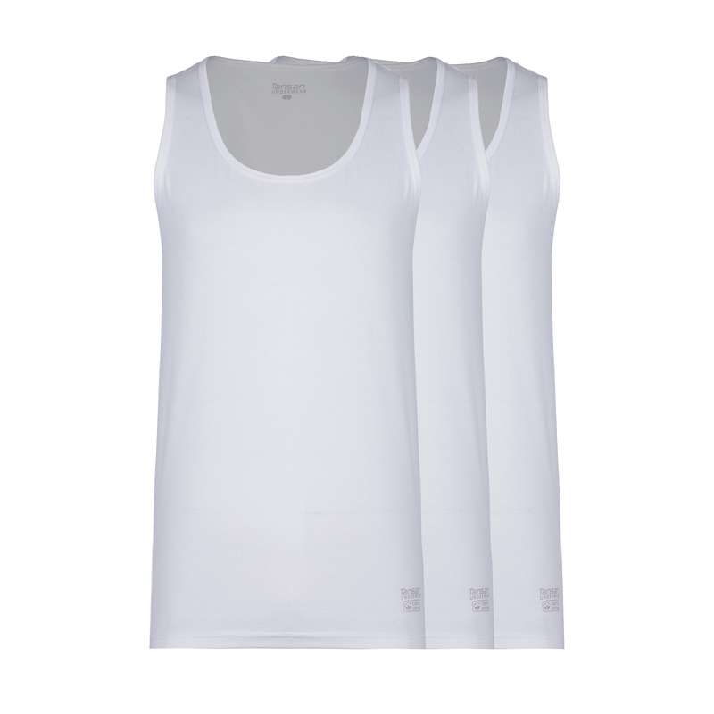 زیرپوش رکابی مردانه تنسان مدل 11020 مجموعه 3 عددی