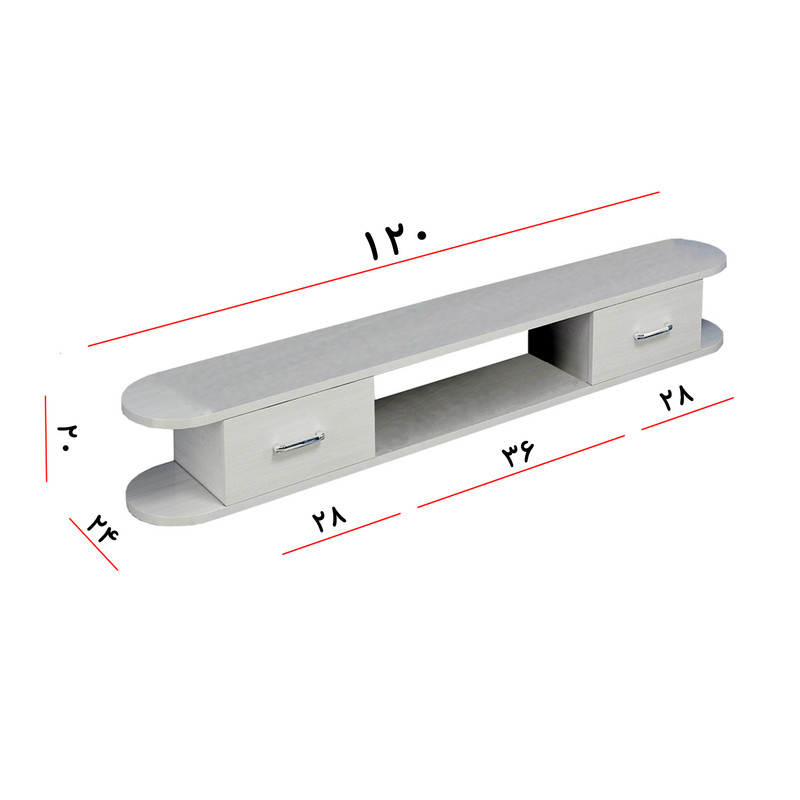 میز تلویزیون دیواری مدل DLF62M میز تلویزیون دیواری مدل DLF62M