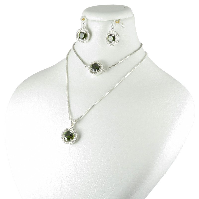 نیم ست نقره زنانه مدل AV180D-S7 C9