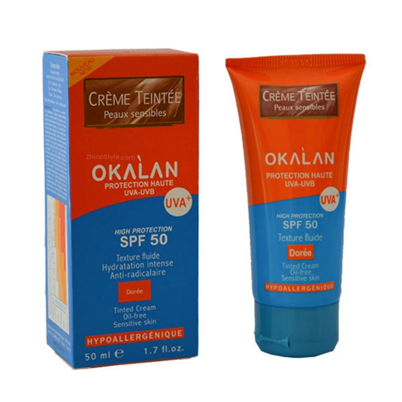 کرم ضد آفتاب رنگی اوکالان SPF 50 مدل Peaux مناسب پوستهای حساس حجم 50 میلیلیتر کرم ضد آفتاب رنگی اوکالان SPF 50 مدل Peaux مناسب پوستهای حساس حجم 50 میلیلیتر
