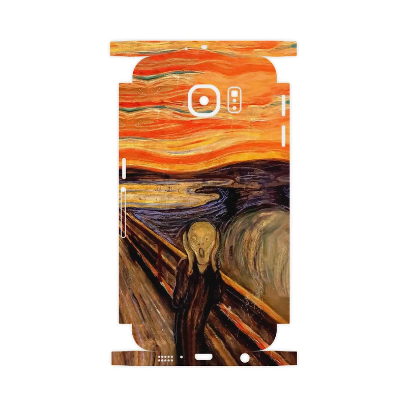 برچسب پوششی ماهوت مدل The Scream of Munch-FullSkin مناسب برای گوشی موبایل سامسونگ Galaxy S6 Edge