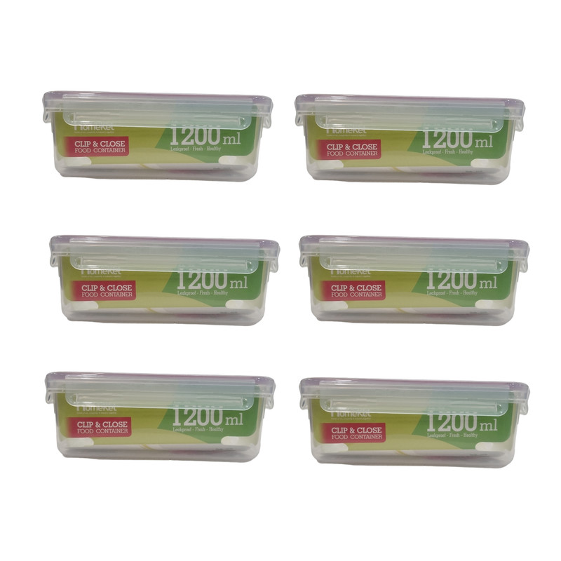 ظرف نگهدارنده هوم کت مدل 1200 مجموعه 6 عددی