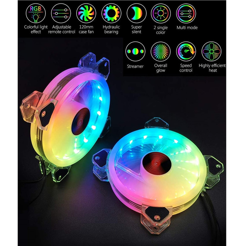 فن کیس کولمن مدل RGB بسته 3 عددی