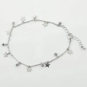 پابند زنانه اکسسورایز مدل PA005 ستاره و نگین آویز دار