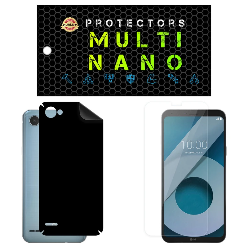 محافظ صفحه نمایش مولتی نانو مدل X-SFM مناسب برای گوشی موبایل ال جی Q6 Plus به همراه برچسب پوششی