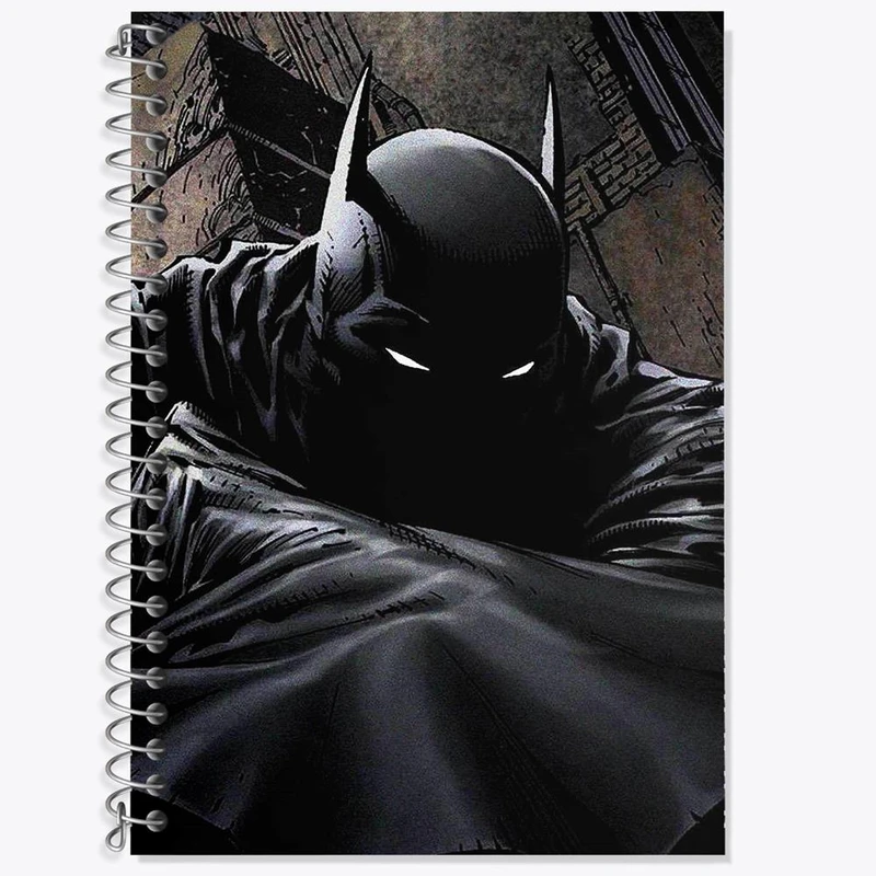 دفتر زبان 50 برگ خندالو مدل دو خط طرح بتمن Batman کد 24246