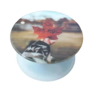 پایه نگهدارنده گوشی موبایل و تبلت پاپ سوکت طرح برگ پاییزی مدل U1