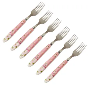 چنگال میوه خوری طرح انجل بسته 6 عددی