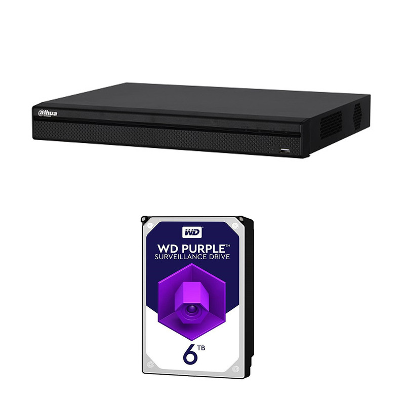 ضبط کننده ی ویدئویی داهوا مدل XVR5216AN-X به همراه هارد 6 ترابایت