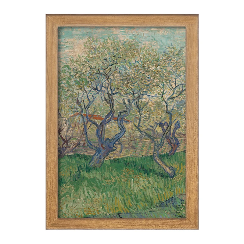 تابلو خندالو مدل باغ های در حال شکوفه دادن ونسان ونگوگ (Van Gogh) کد 36793