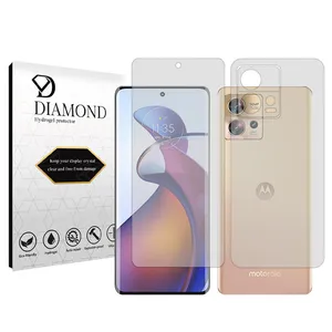 Diamond Tough model transparent screen protector suitable for Motorola Edge 30 Fusion mobile phone along with the back protector