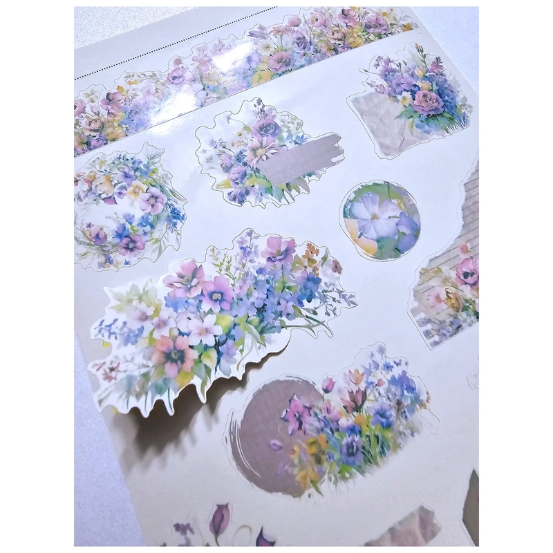 عکس شماره 3 : برچسب طرح برش خورده بولت ژورنال مدل floral planner مجموعه 2 عددی