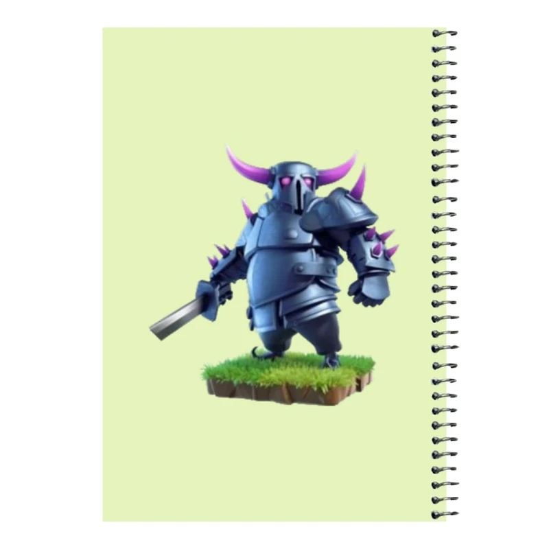 دفتر مشق 80 برگ اس جی مدل کلش رویال کد 11