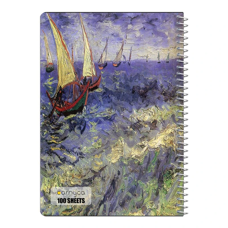 دفتر مشق 100 برگ سیمی کارنیکا طرح نقاشی های ون گوگ Van Gogh Paintings کد 33773