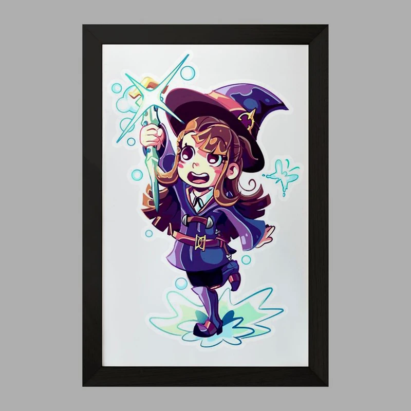 تابلو خندالو مدل اکو انیمه جادوگران کوچک Little Witch Academia  کد 22959