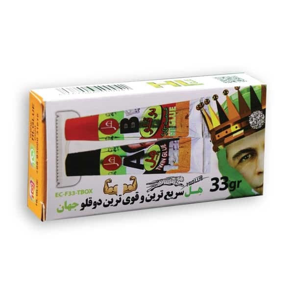 چسب دو قلو هل مدل EC-F33TBOX وزن 33 گرم مجموعه 2 عددی