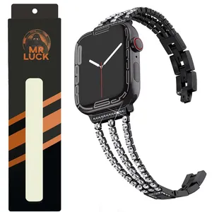 بند مستر لوکی مدل Three Line Diamond مناسب برای اپل واچ Ultra 49mm