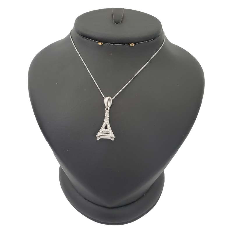 گردنبند نقره زنانه ترمه ۱ مدل ایفل کد smed 1100