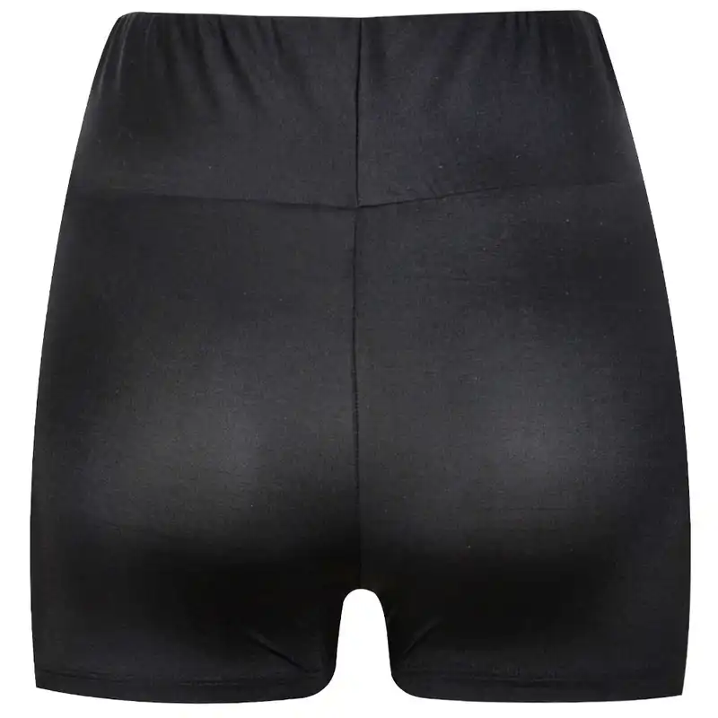 شلوارک ورزشی زنانه مدل کمر گنی کد 268003302 رنگ مشکی