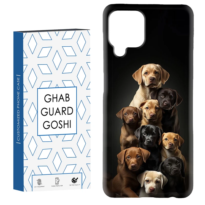 کاور قاب گارد گوشی طرح سگ کد Dimo-378 مناسب برای گوشی موبایل سامسونگ Galaxy A12 / Galaxy M12