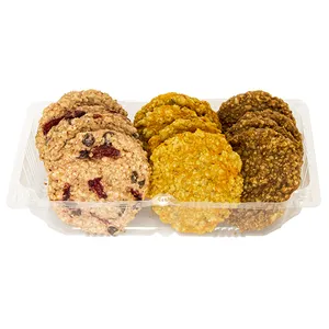 کوکی رژیمی جو دوسر با سه طعم کارامل ماکیاتو و آلبالو و هویج بسته 12 عددی