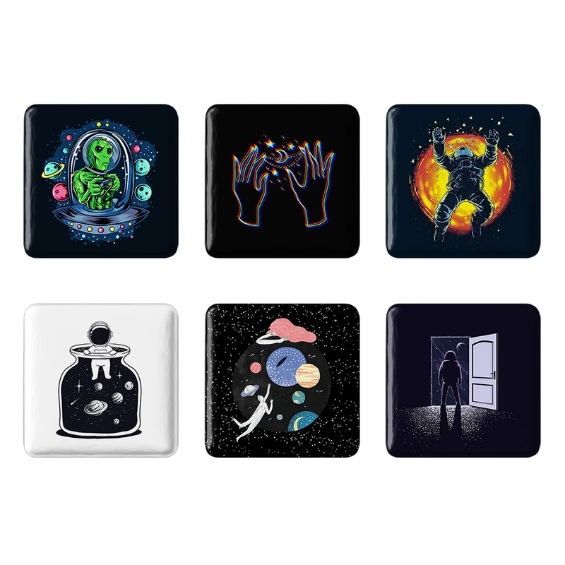 مگنت خندالو طرح فضایی Spatial کد 1597A مجموعه 6 عددی