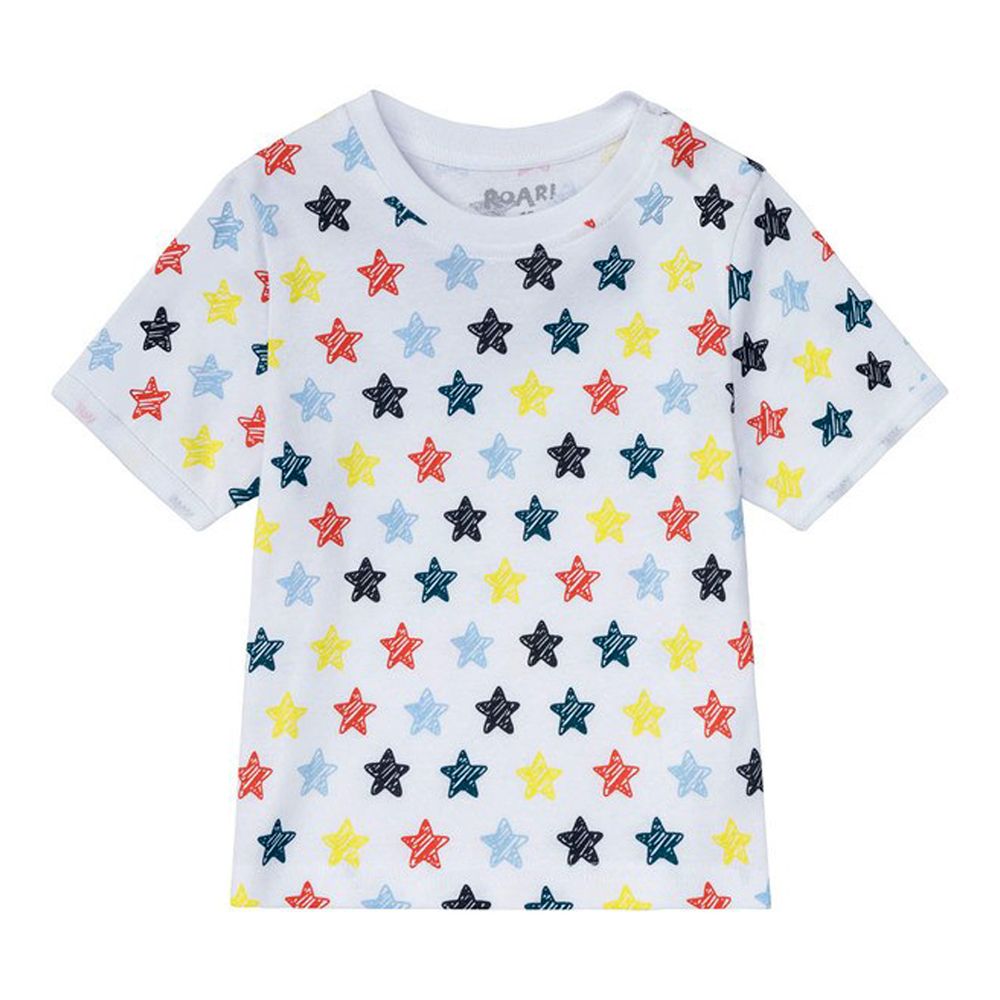 ست تی شرت و شلوارک پسرانه لوپیلو مدل ستاره ها AT203 -  - 2