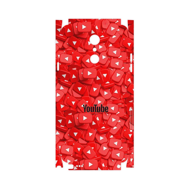 برچسب پوششی ماهوت مدل Youtube-FullSkin مناسب برای گوشی موبایل ال جی Q Stylus