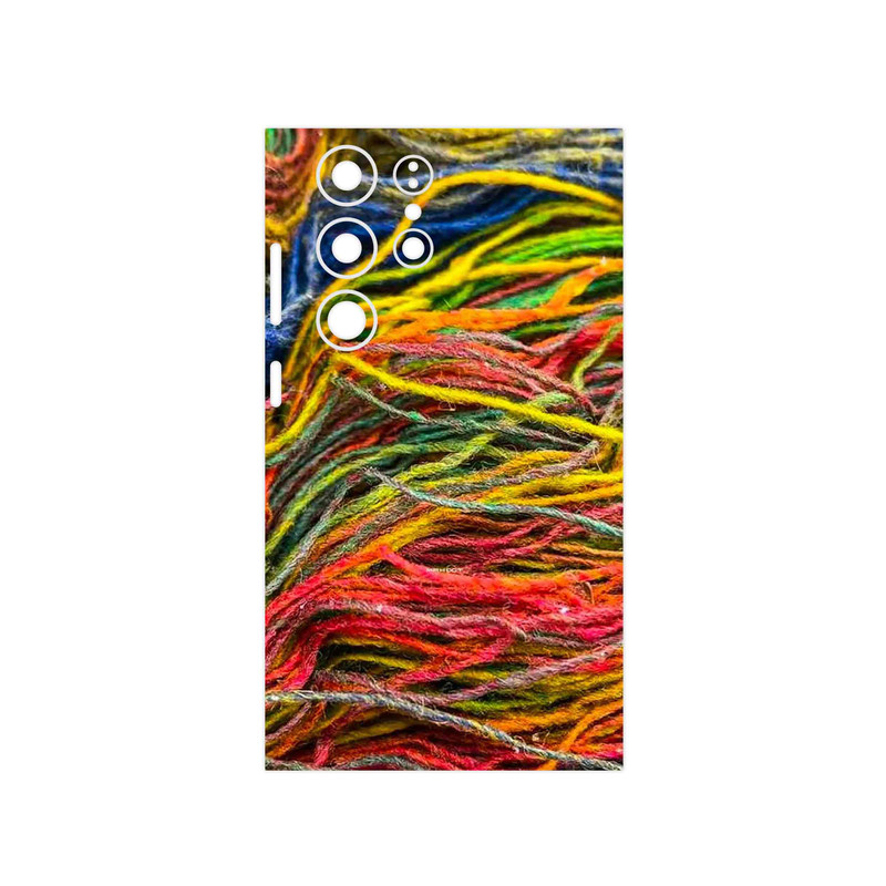 برچسب پوششی ماهوت مدل Fabric Texture 9 مناسب برای گوشی موبایل سامسونگ Galaxy S23 Ultra