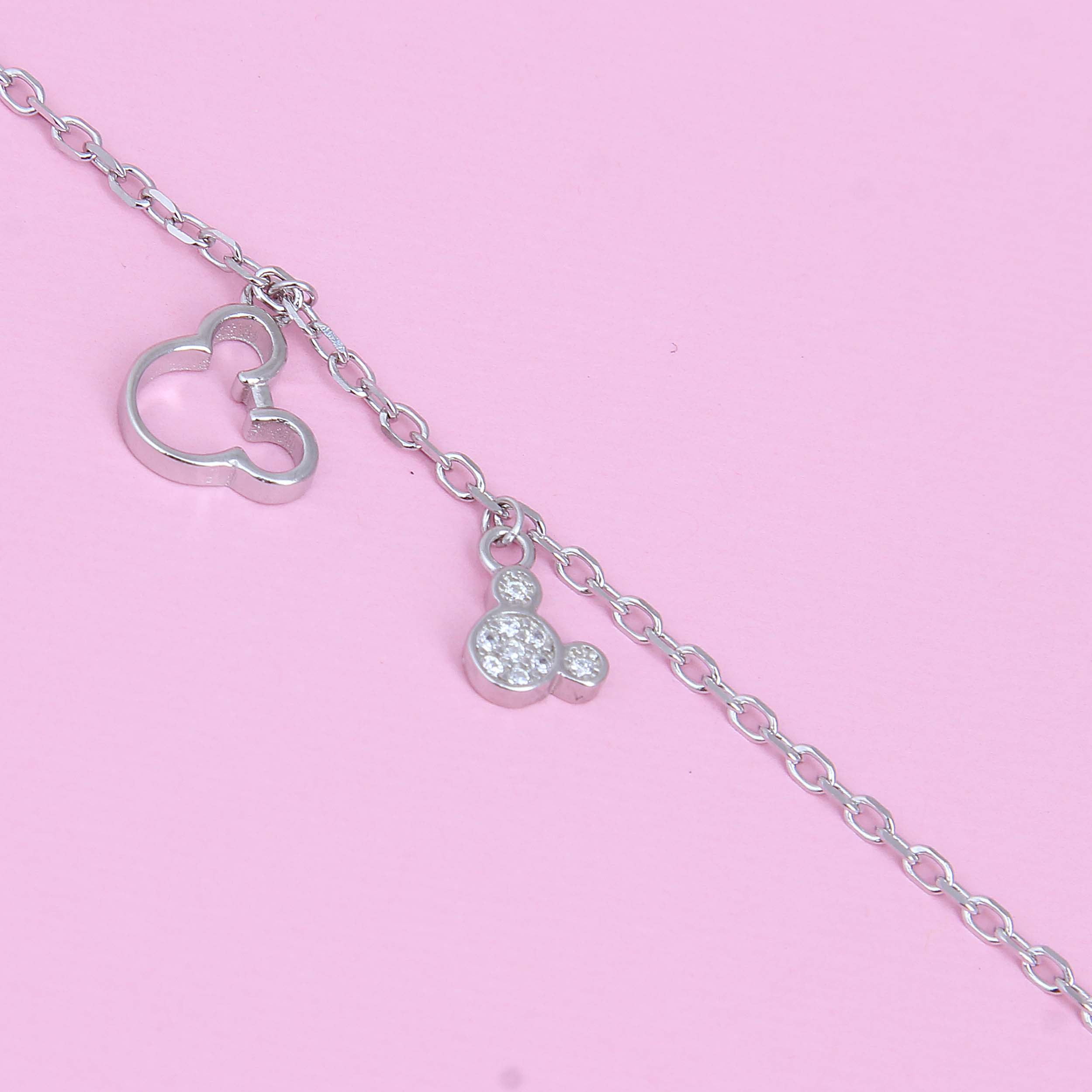 پابند نقره زنانه فانتزی بازرگانی میلادی کد DP_593